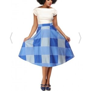 Collectif for modcloth plaid skirt